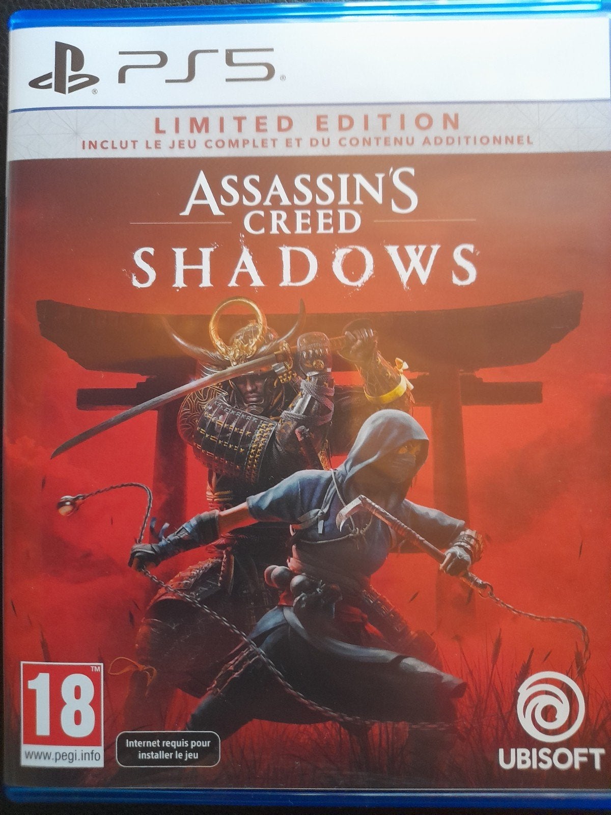 Assassin's Creed Shadows, Consoles de jeu & Jeux vidéo, Jeux | Sony PlayStation 5, Comme neuf, Aventure et Action, 1 joueur, À partir de 16 ans