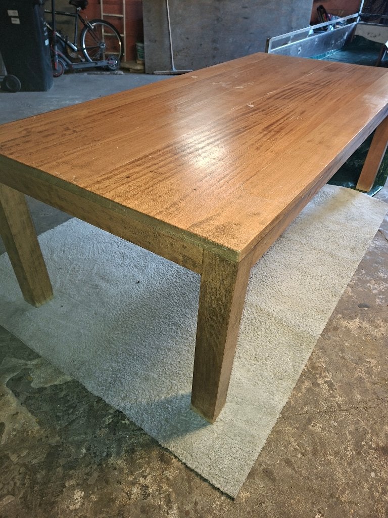 Table bois massif unique pour 10 personnes, Maison & Meubles, 100 à 150 cm, Enlèvement, Utilisé, Chêne