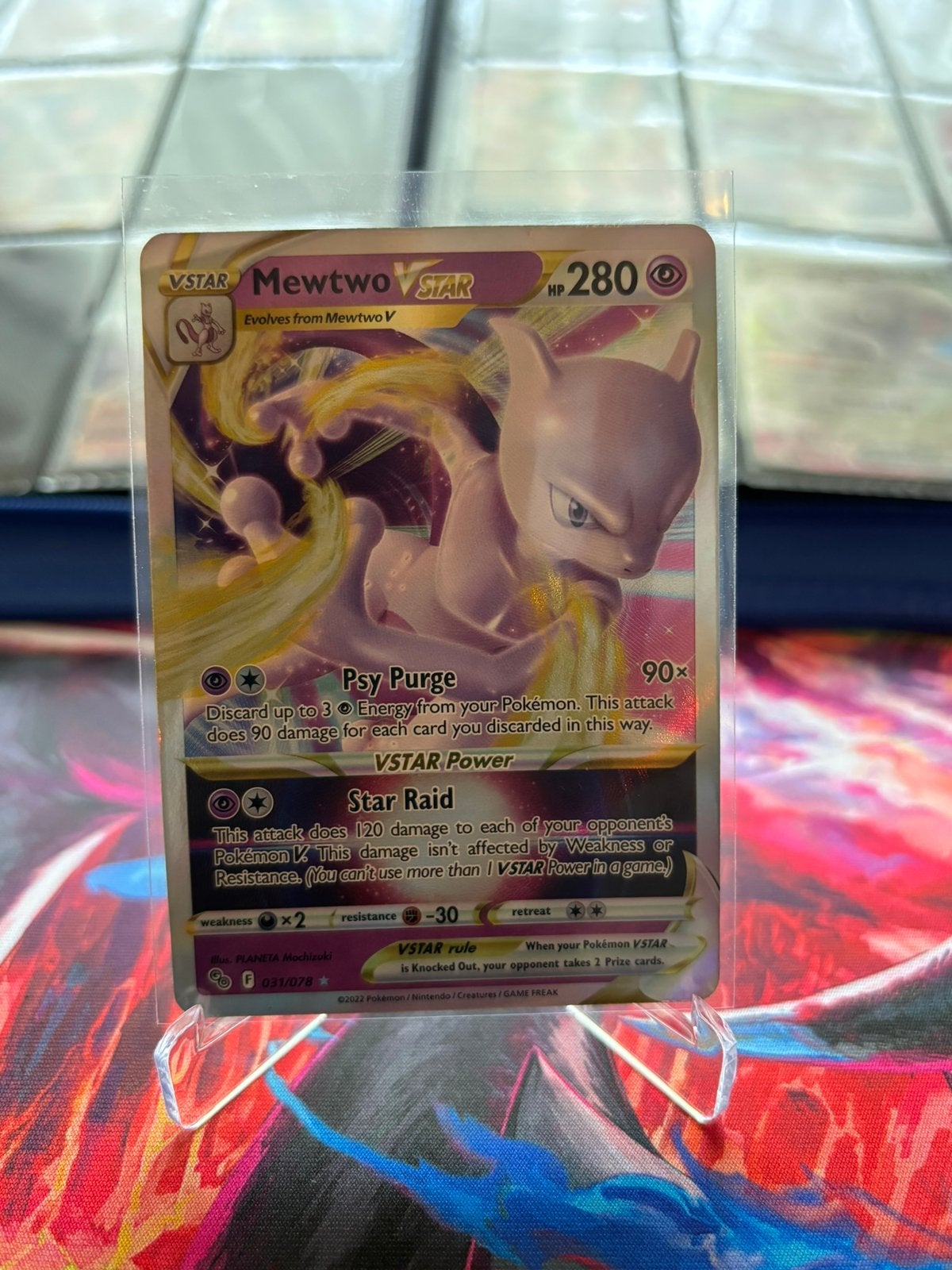 Mewtwo VSTAR (PGO 031), Ophalen of Verzenden, Zo goed als nieuw