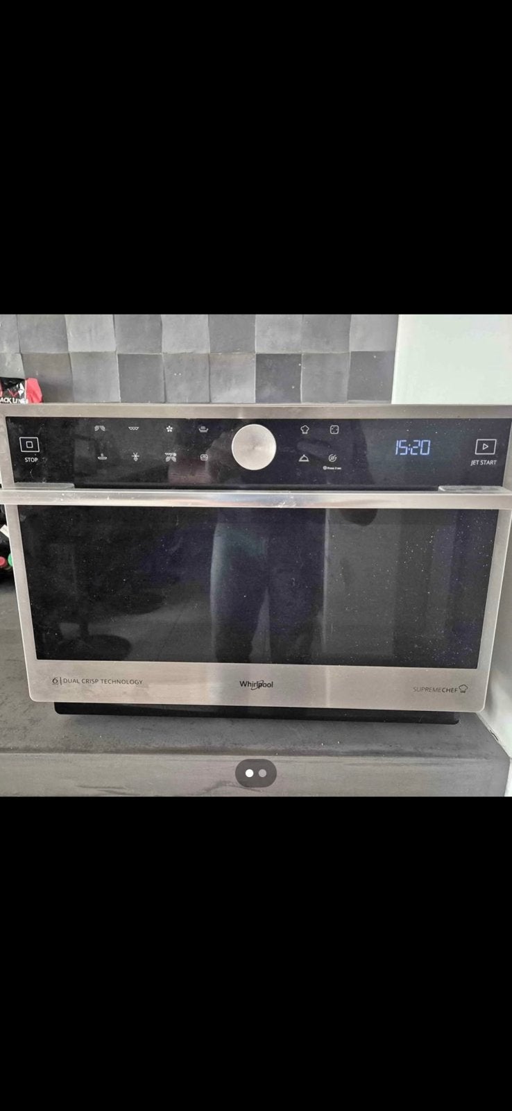 Whirlpool Supreme Chef MWSC 9133 SX, Elektronische apparatuur, Ophalen, Zo goed als nieuw, Whirlpool