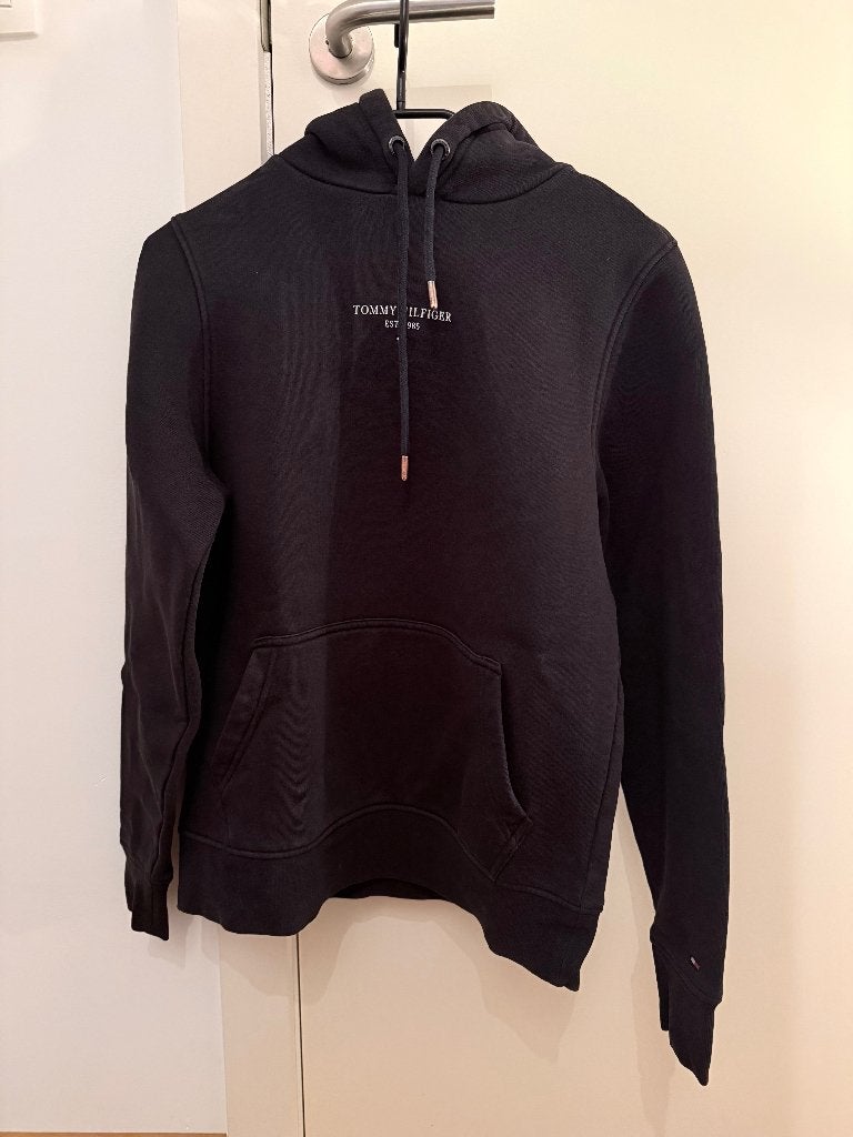 Sweat-shirt à capuche Tommy Hilfiger noir XXS, Zwart, Tommy Hilfiger, Ophalen of Verzenden, Zo goed als nieuw