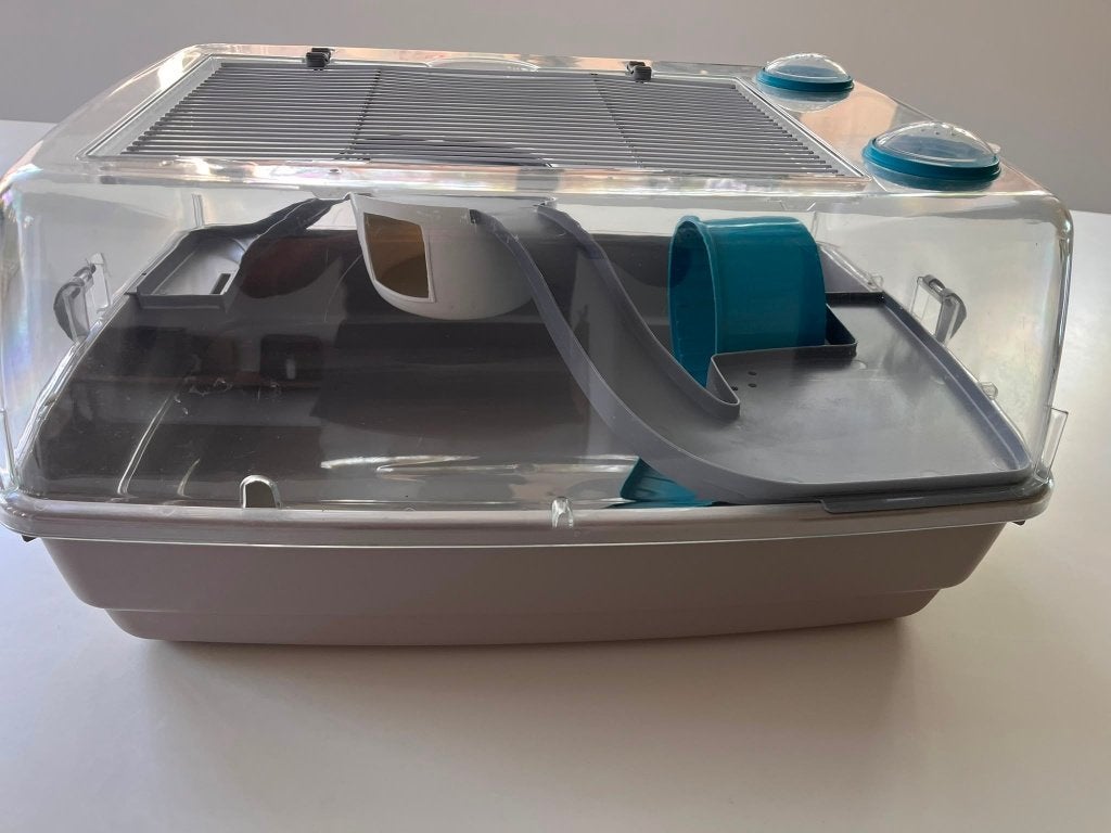 Hamsterkooi met toebehoren, Dieren en Toebehoren, Kooi, Gebruikt, Minder dan 75 cm, Muis