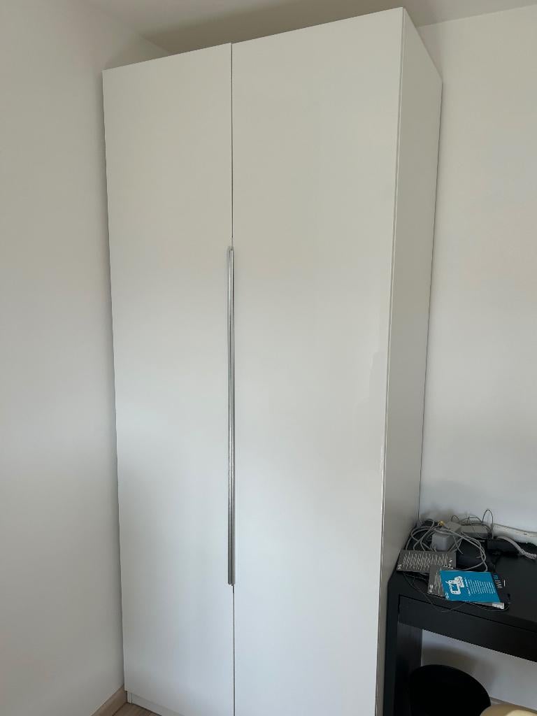 Armoire blanche, Enlèvement, Utilisé, Autres matériaux, Avec tablette(s)