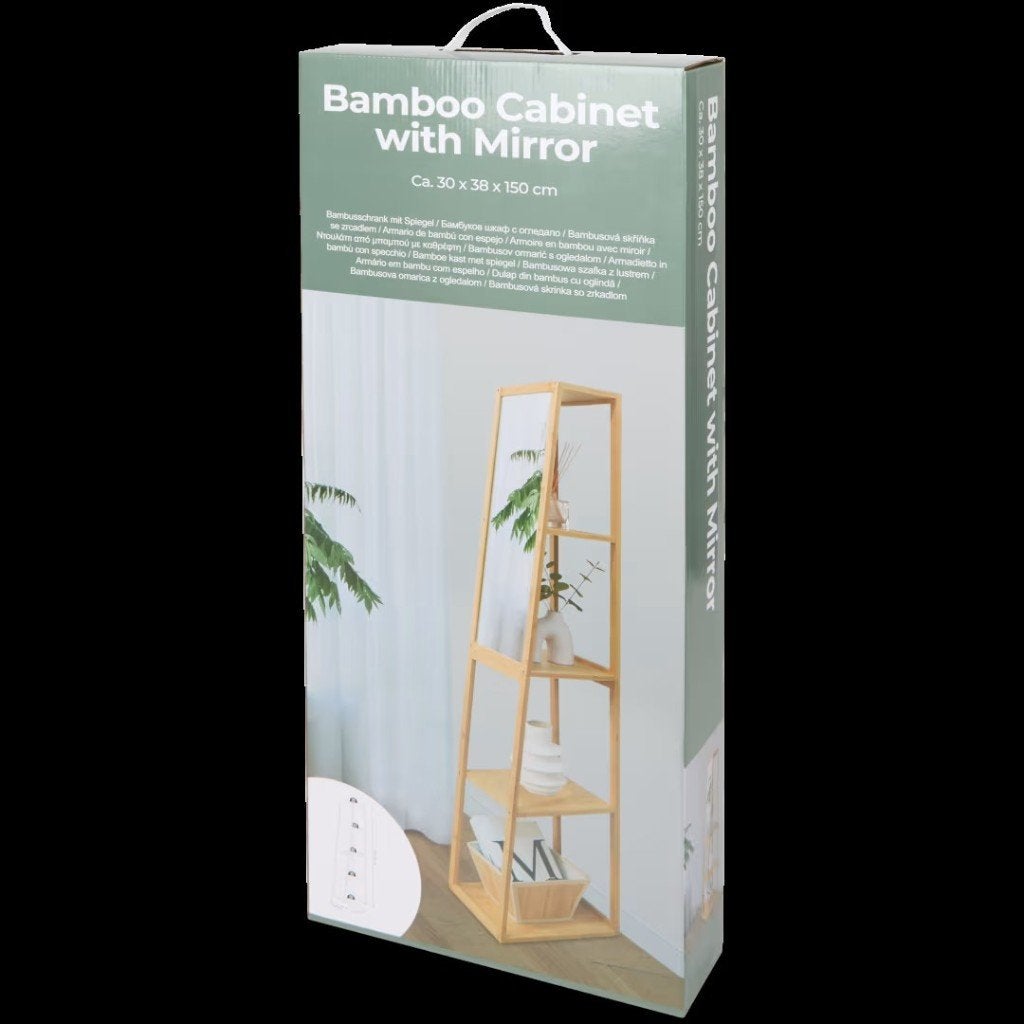 Etagère en bambou avec miroir, Enlèvement, Neuf, Étagère