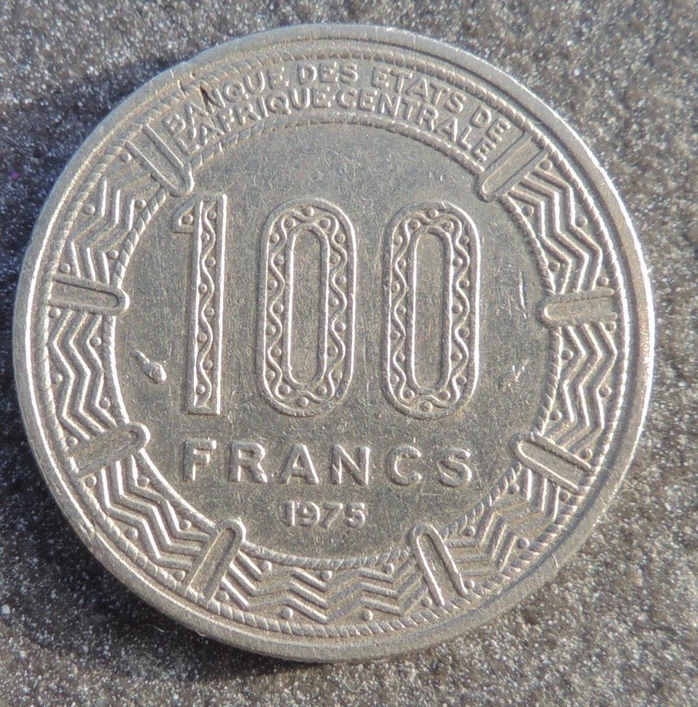 1975 100 francs République populaire du Congo, Postzegels en Munten, Munten | Afrika, Verzenden, Overige landen, Losse munt