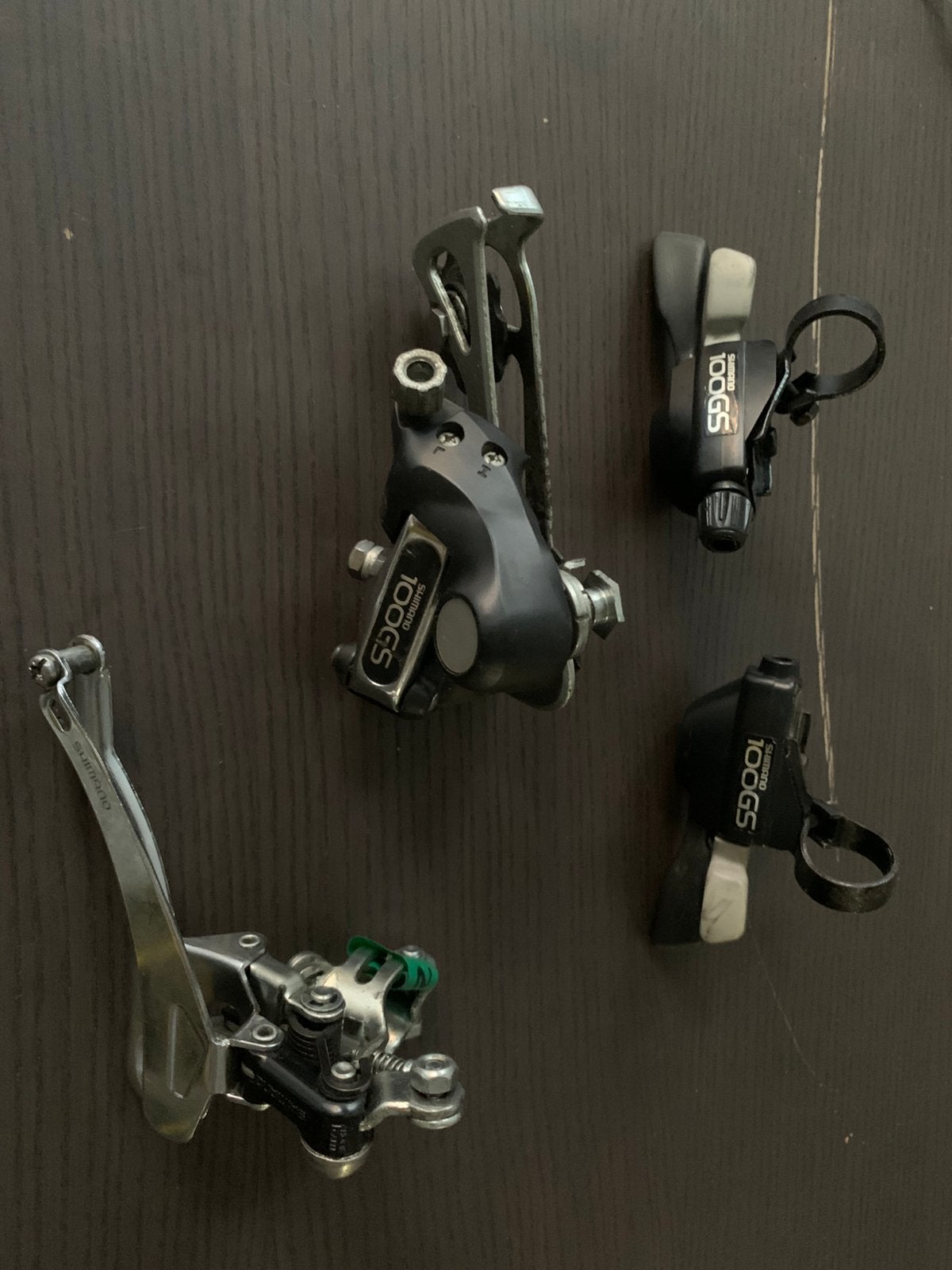 Shimano groupe 100GS 2x7 speeds, Vélos & Vélomoteurs, Enlèvement ou Envoi, Utilisé, Autres types, Autres matériaux