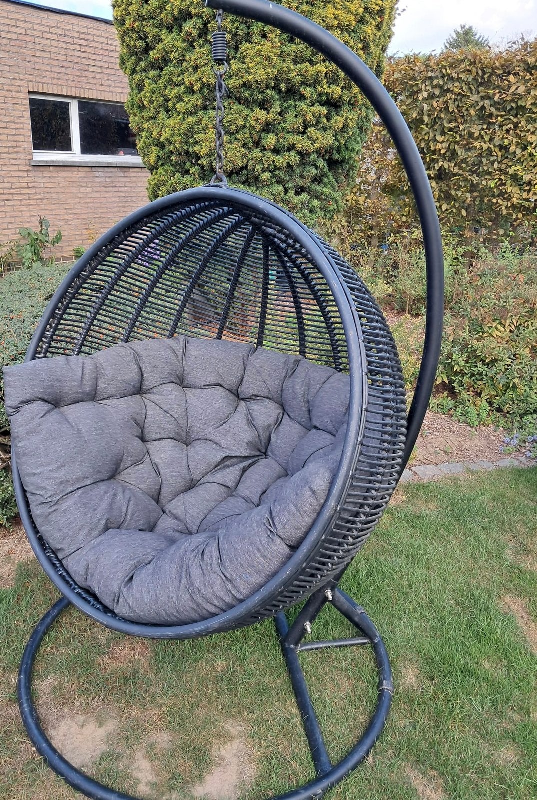 Hangstoel met kwalitatief kussen, Tuin en Terras, Ophalen, Zo goed als nieuw