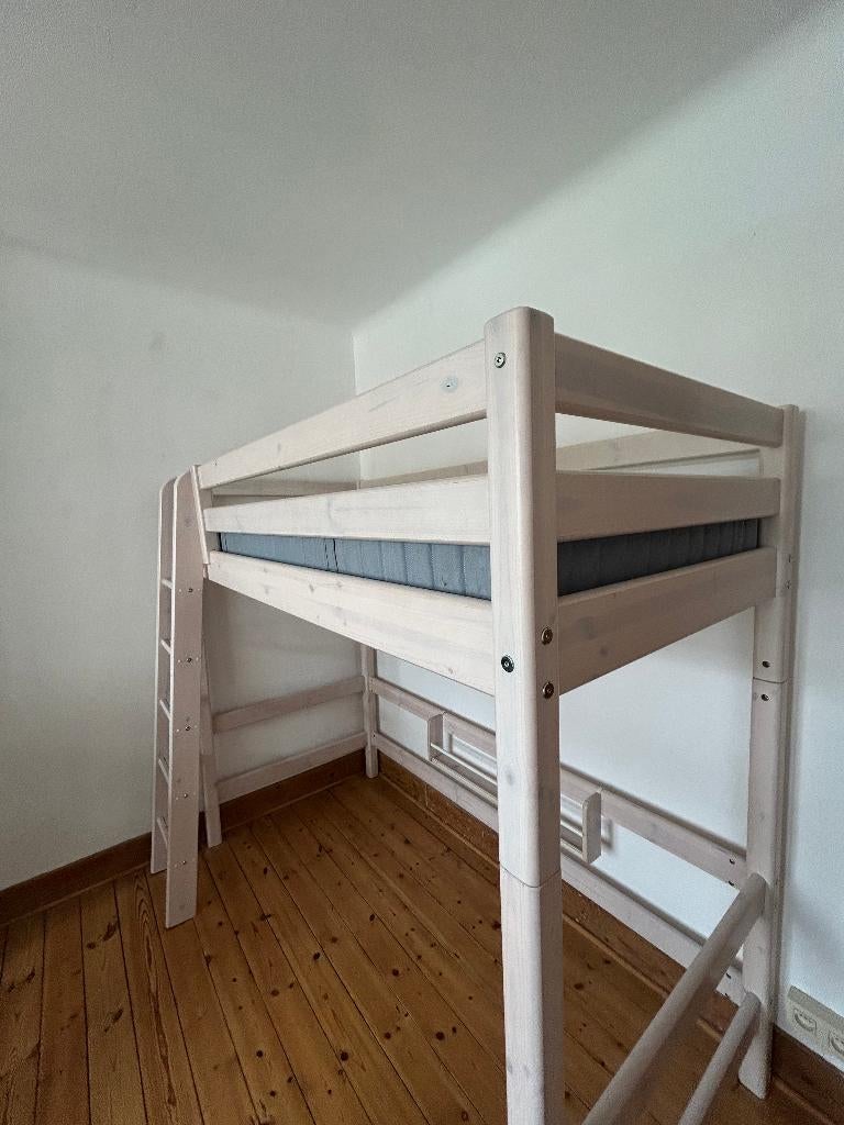Flexa loft bed, Ophalen, 85 tot 100 cm, Zo goed als nieuw, 180 cm of meer
