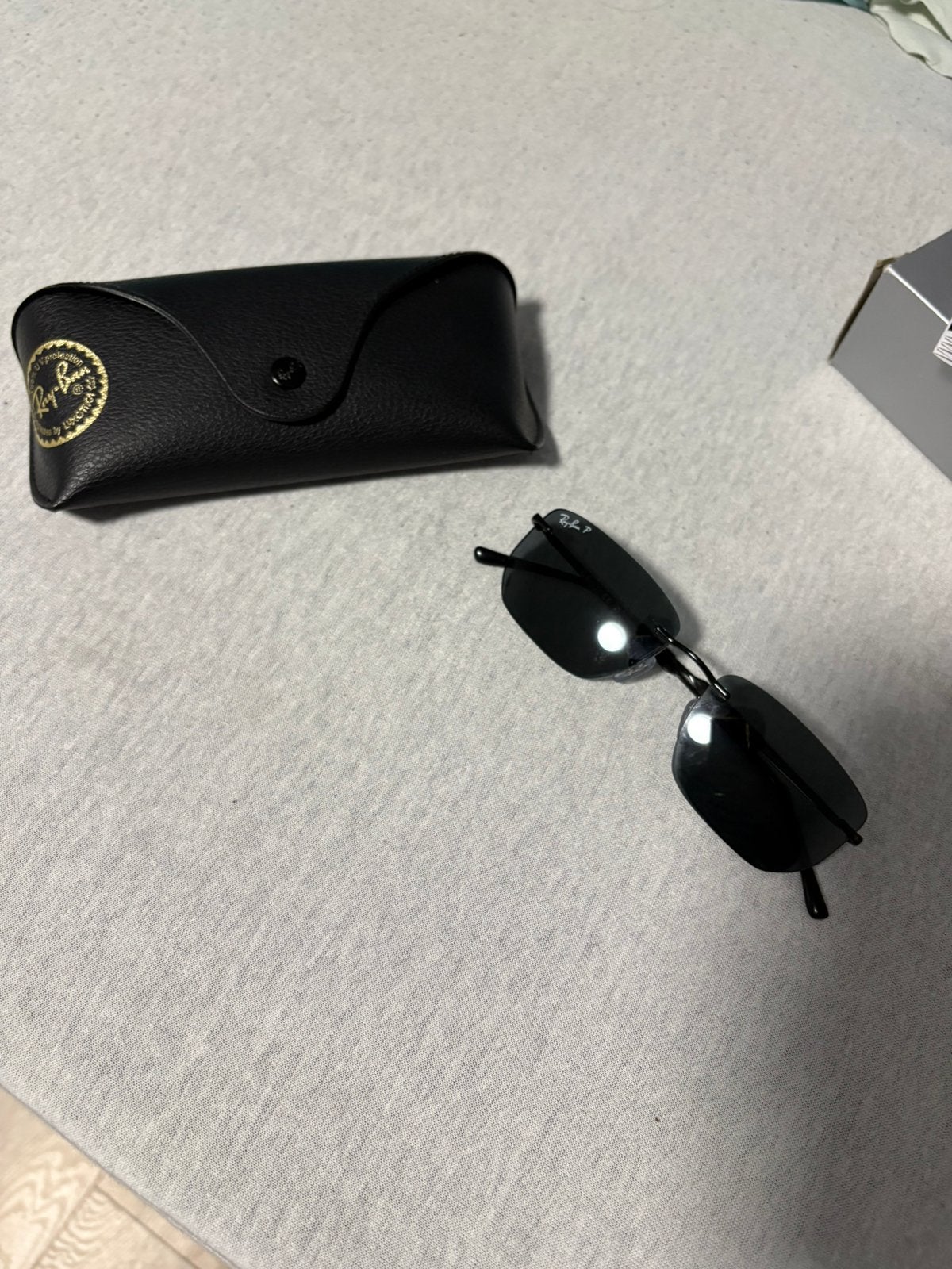 Ray-Ban RB3768 Gepolariseerd – FULL SET Slechts 2x gedragen, Handtassen en Accessoires, Ophalen, Zonnebril, Zwart, Nieuw