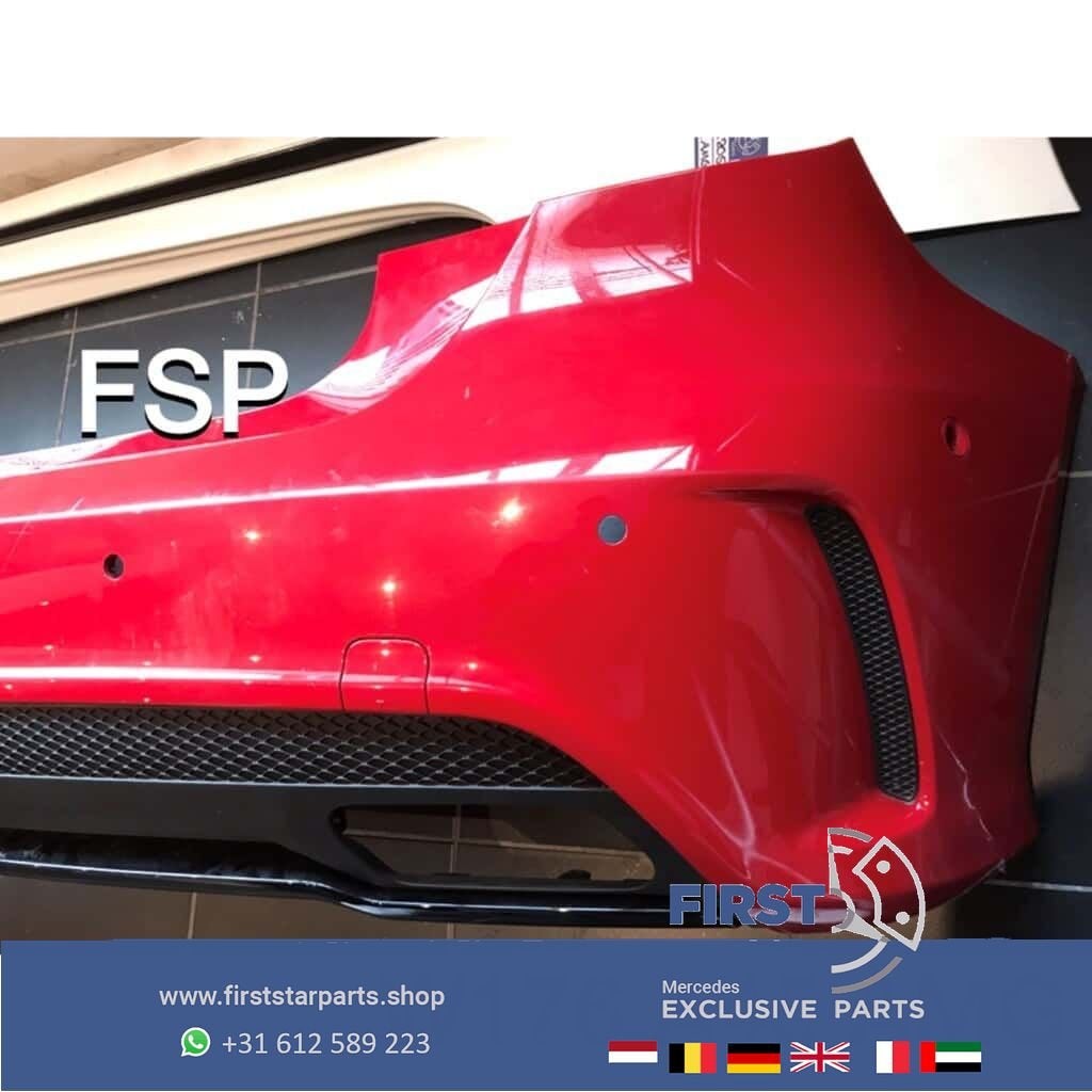 W176 A45 AMG Achterbumper rood Mercedes A Klasse origineel 2, Arrière, Utilisé, -, -