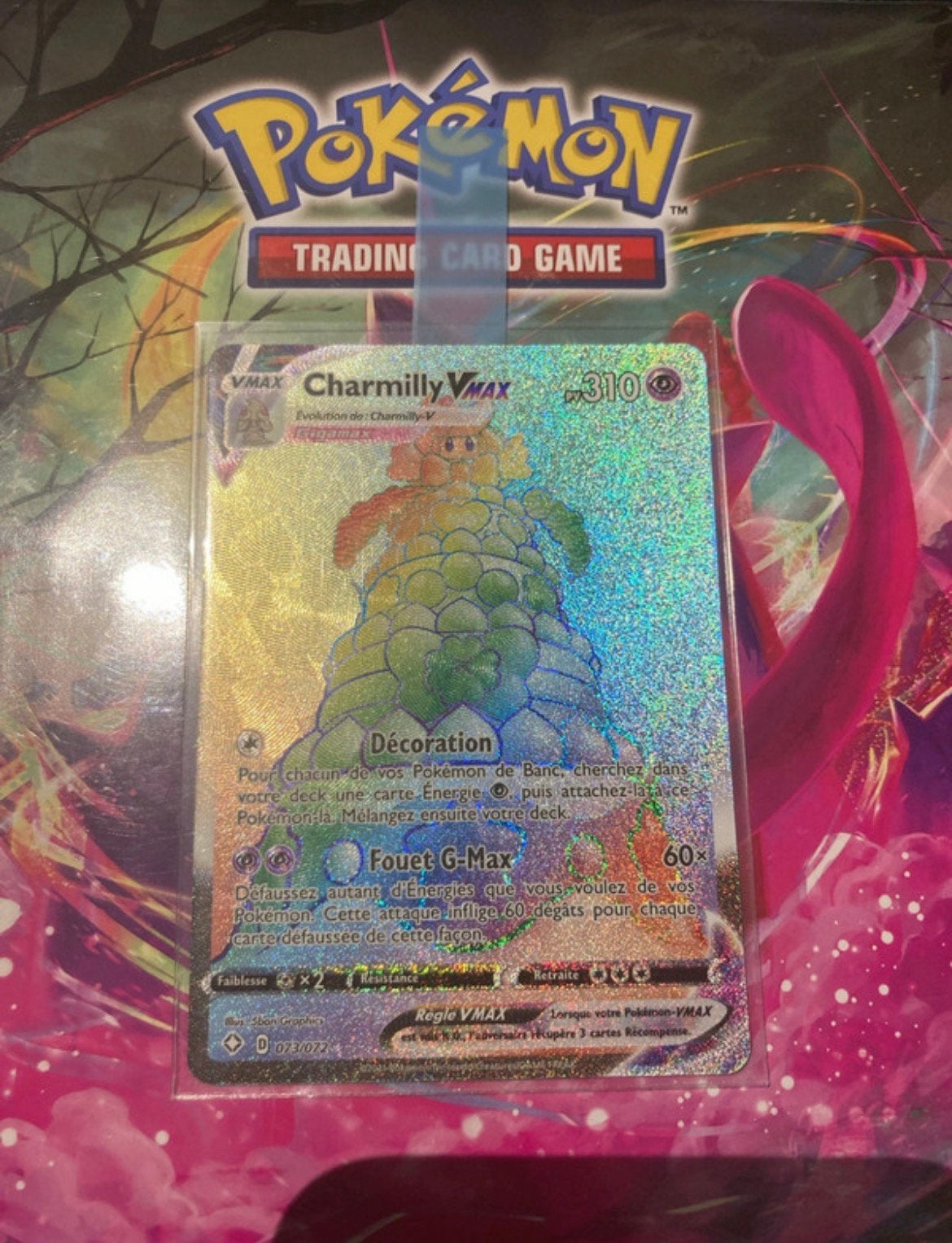 Carte Pokémon Charmilly Vmax 073/072, Enlèvement, Comme neuf