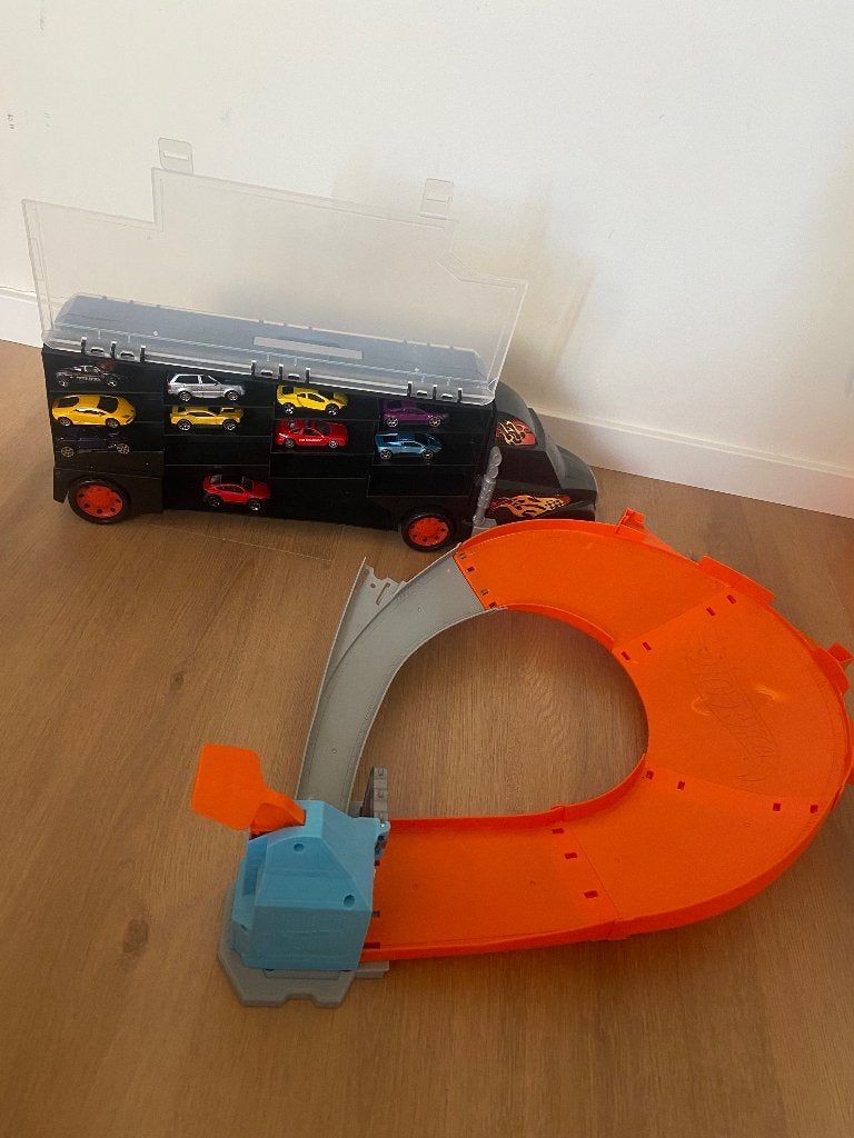 Hot wheels racebaan, Kinderen en Baby's, Speelgoed | Racebanen, Ophalen, Gebruikt, Racebaan, Hot Wheels