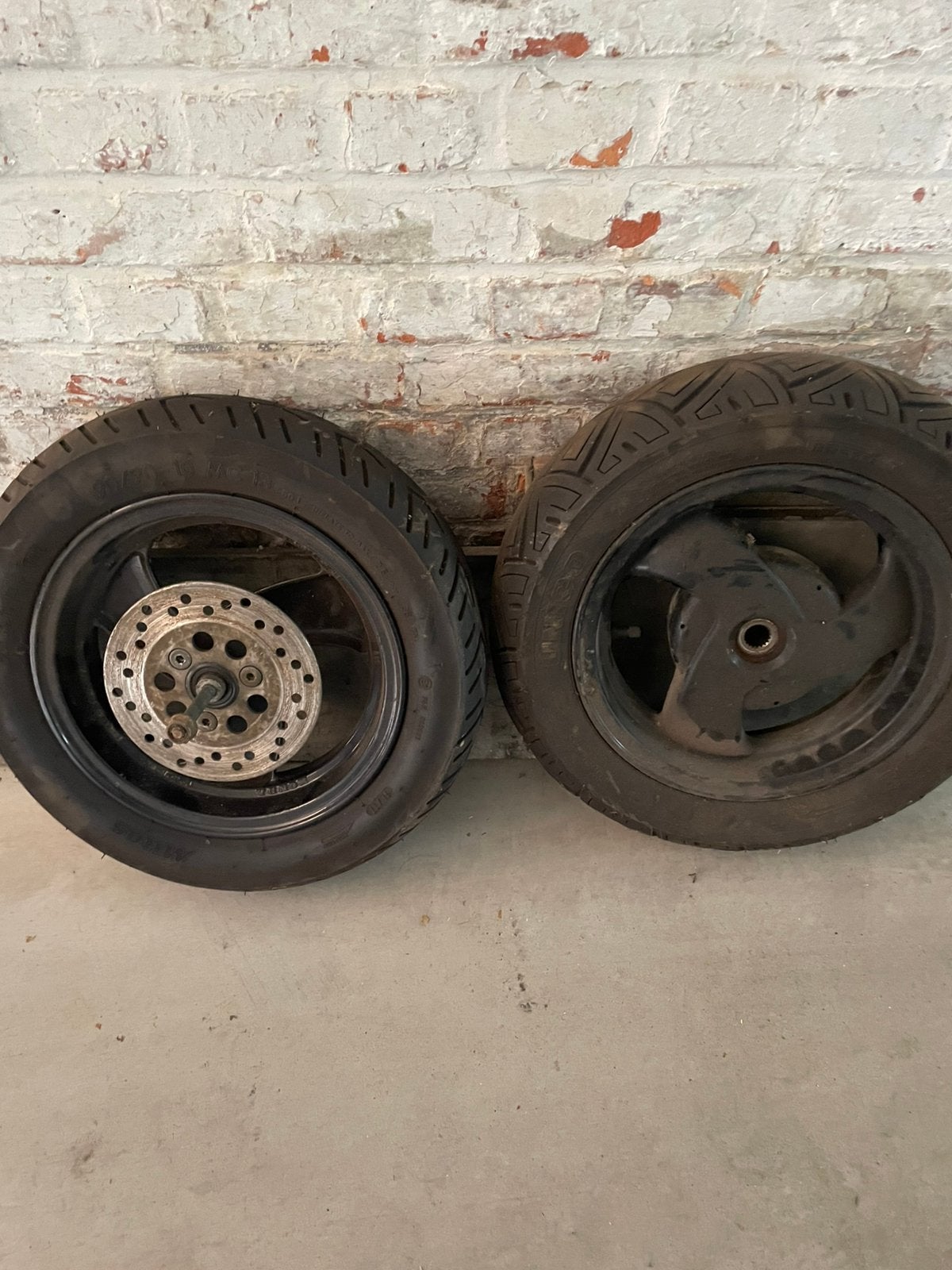 Set wielen voor honda sfx, Fietsen en Brommers, Brommers | Honda, Ophalen, Zo goed als nieuw, Overige modellen