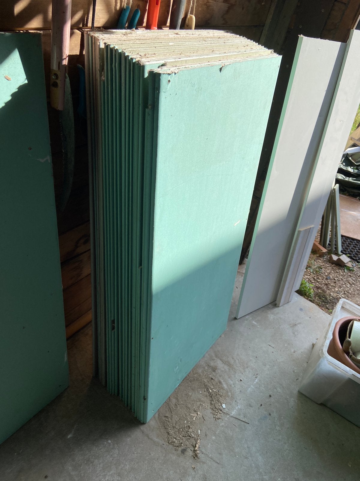 Gyproc -9mm - 25m2 - gebruikt, Overige materialen, Gebruikt, 15 m² of meer, Ophalen
