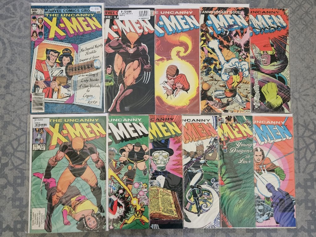 the Uncanny X-Men (vol.1) #172-182 (1983), Boeken, Strips | Comics, Complete serie of reeks, Ophalen of Verzenden, Gelezen