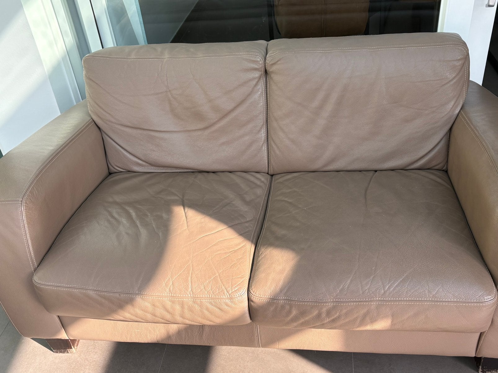Lederen salon, Ophalen, Gebruikt, Leer