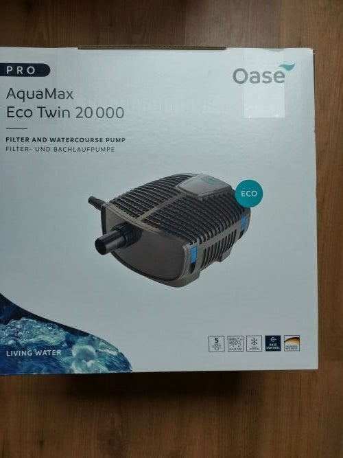 Oase AquaMax Eco Twin 20000 nieuw in doos vijverpomp, Ophalen of Verzenden, Nieuw, Vijverpomp