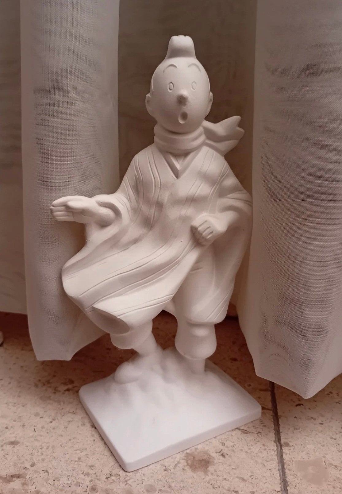 Tintin Kuifje Tim 01 : figurine en plâtre 15cm, Envoi, Tintin, Comme neuf, Autres types