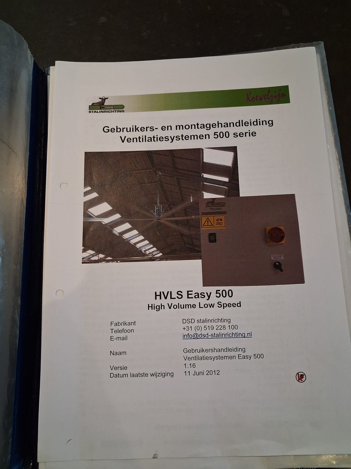 Stalventilator Type 730WFXL, Articles professionnels, Enlèvement