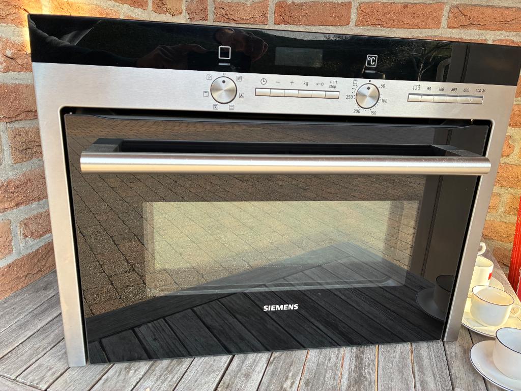 Inbouw combi oven, Gebruikt, Oven, Inbouw, 45 tot 60 cm