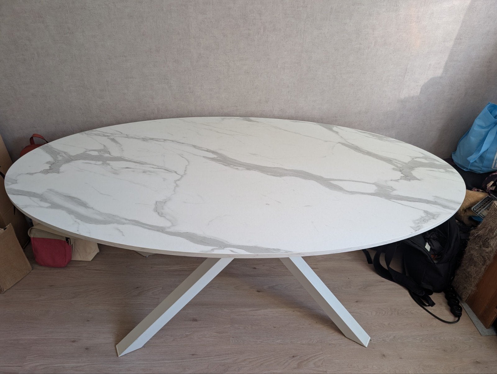 Tafel MARIEDAMM 180x100, Ophalen, 50 tot 100 cm, Zo goed als nieuw, Vijf personen of meer