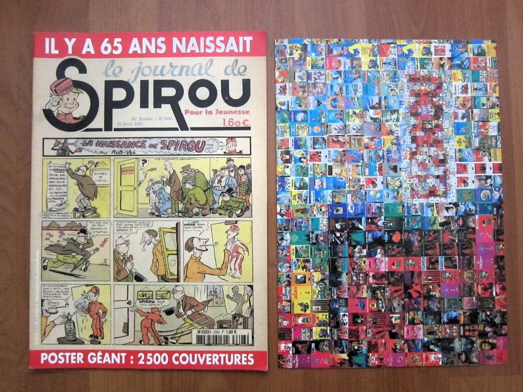 Hebdo Spirou 3393 + poster 65 ans du journal (2003) TBE, Eén stripboek, Nieuw, Ophalen of Verzenden, Divers auteurs