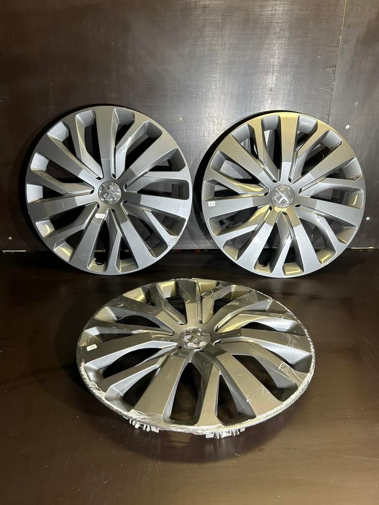 3 wieldoppen Peugeot partner rifter 307,308, 508, 2008 16", Auto diversen, Wieldoppen, Ophalen of Verzenden, Gebruikt