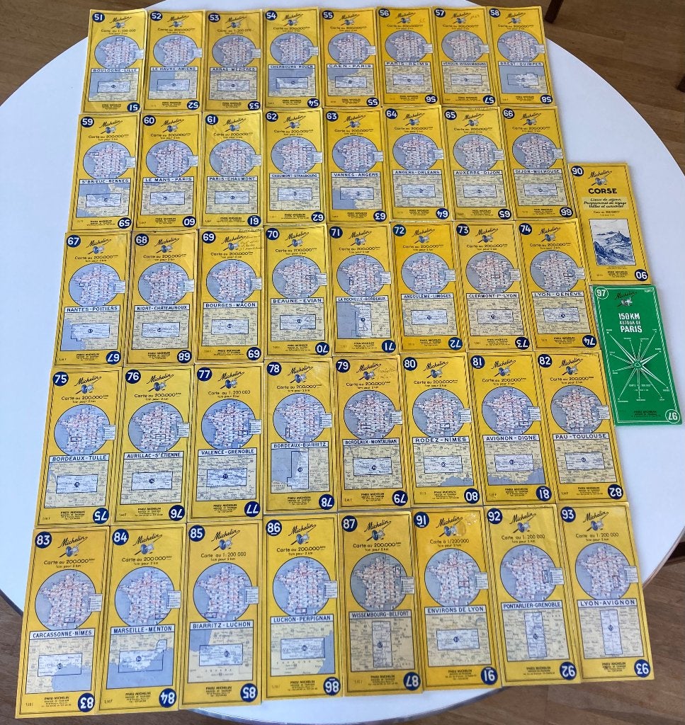 Cartes Michelin France, Livres, Atlas & Cartes géographiques, Michelin Editions, Enlèvement ou Envoi, Utilisé, Carte géographique