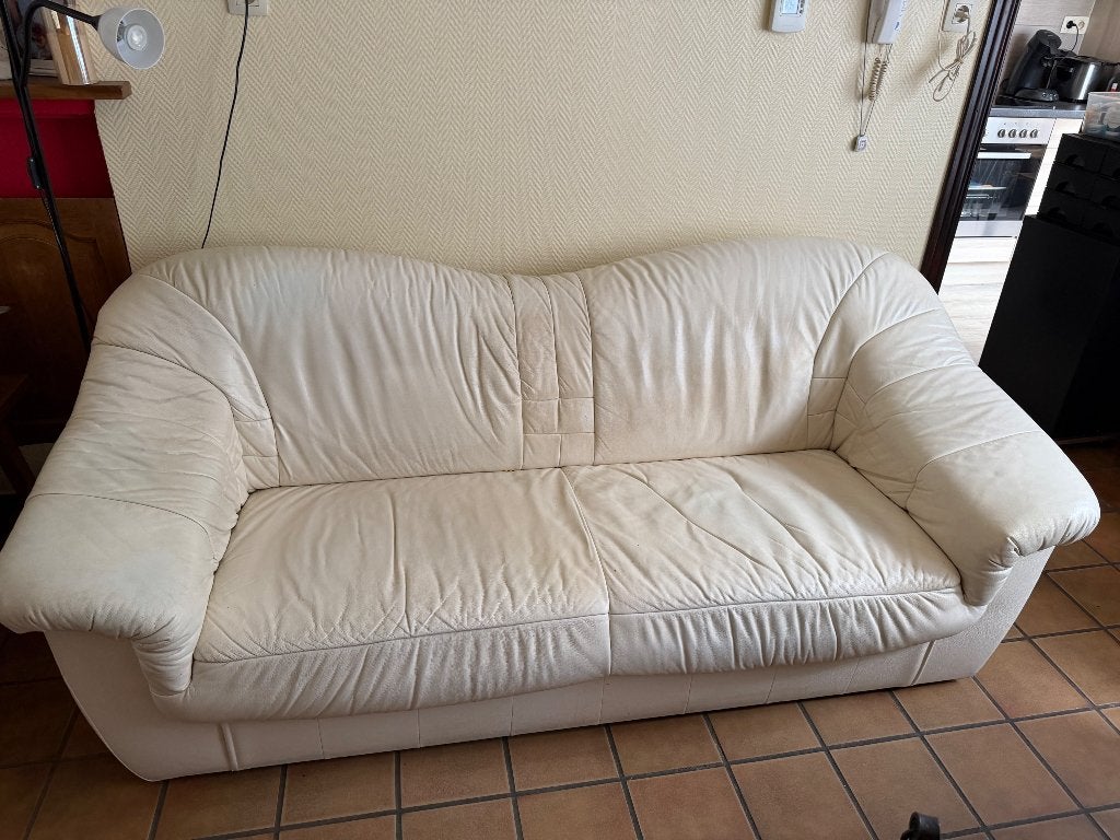 Canapé trois personnes, Maison & Meubles, Enlèvement, Utilisé, Trois personnes, Banc droit