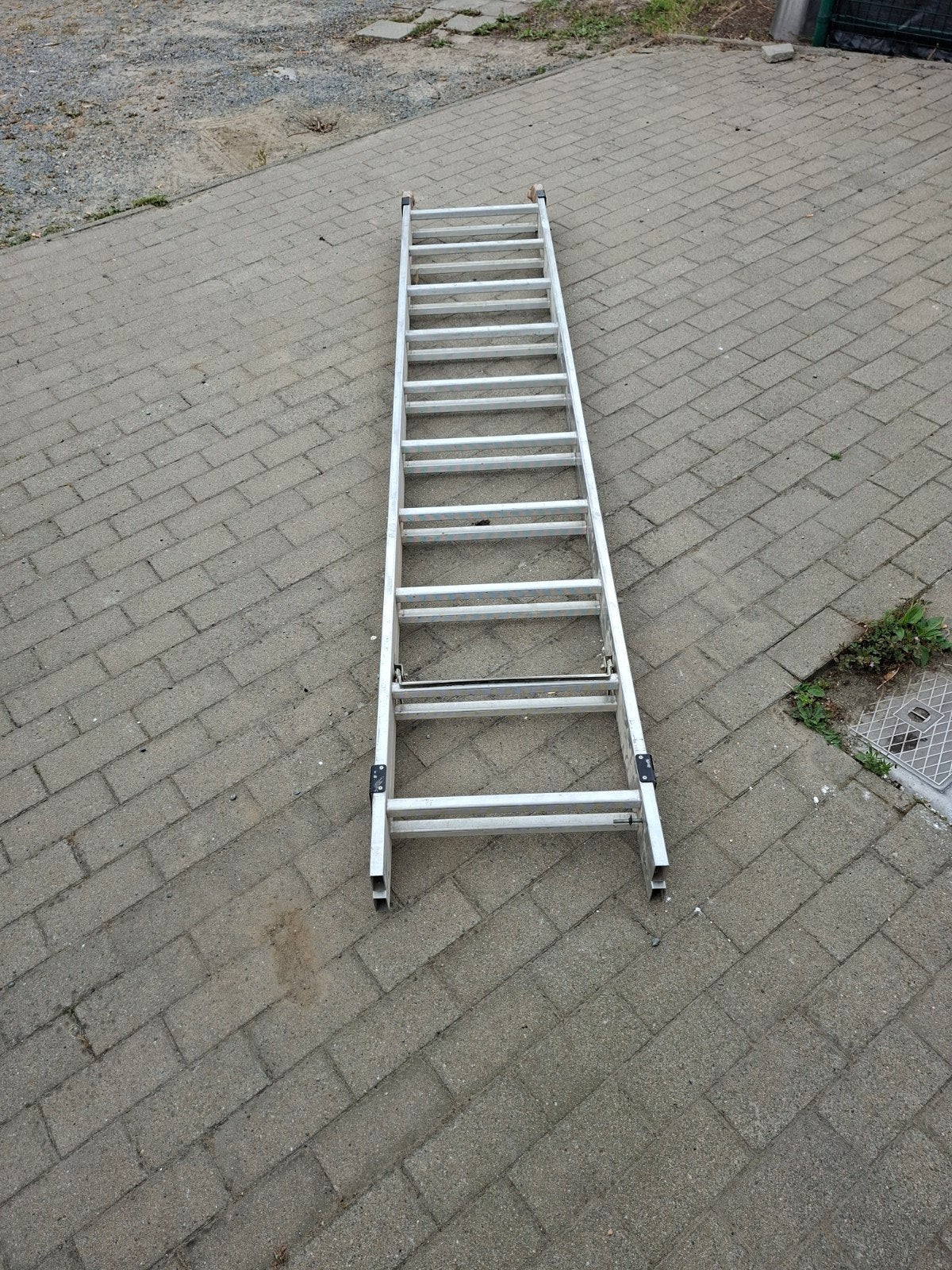 Ladder aluminium, Doe-het-zelf en Bouw, Ladders en Trappen, Ophalen, Ladder