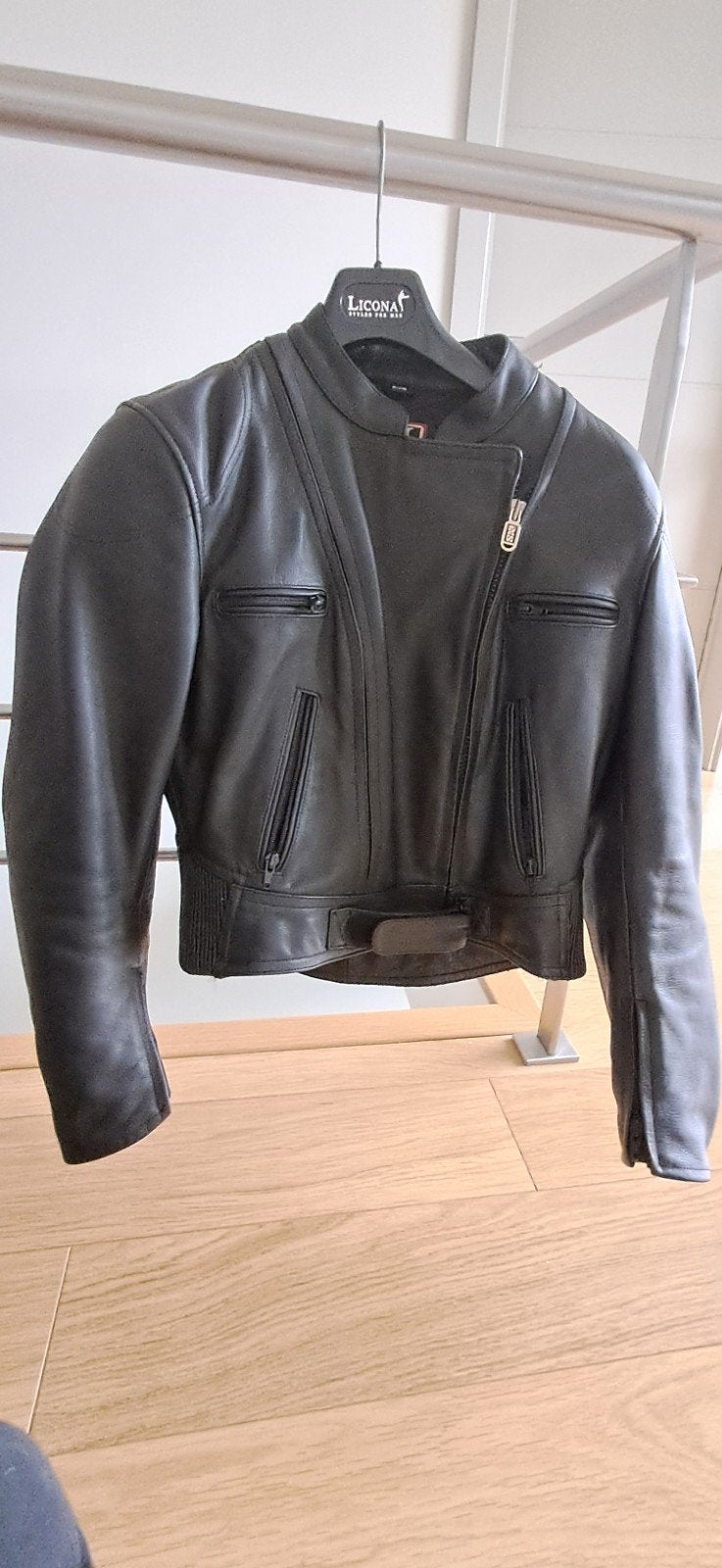 Lederen IXS motorjas dames ( zwart leer) NIEUW, Ophalen, Dames