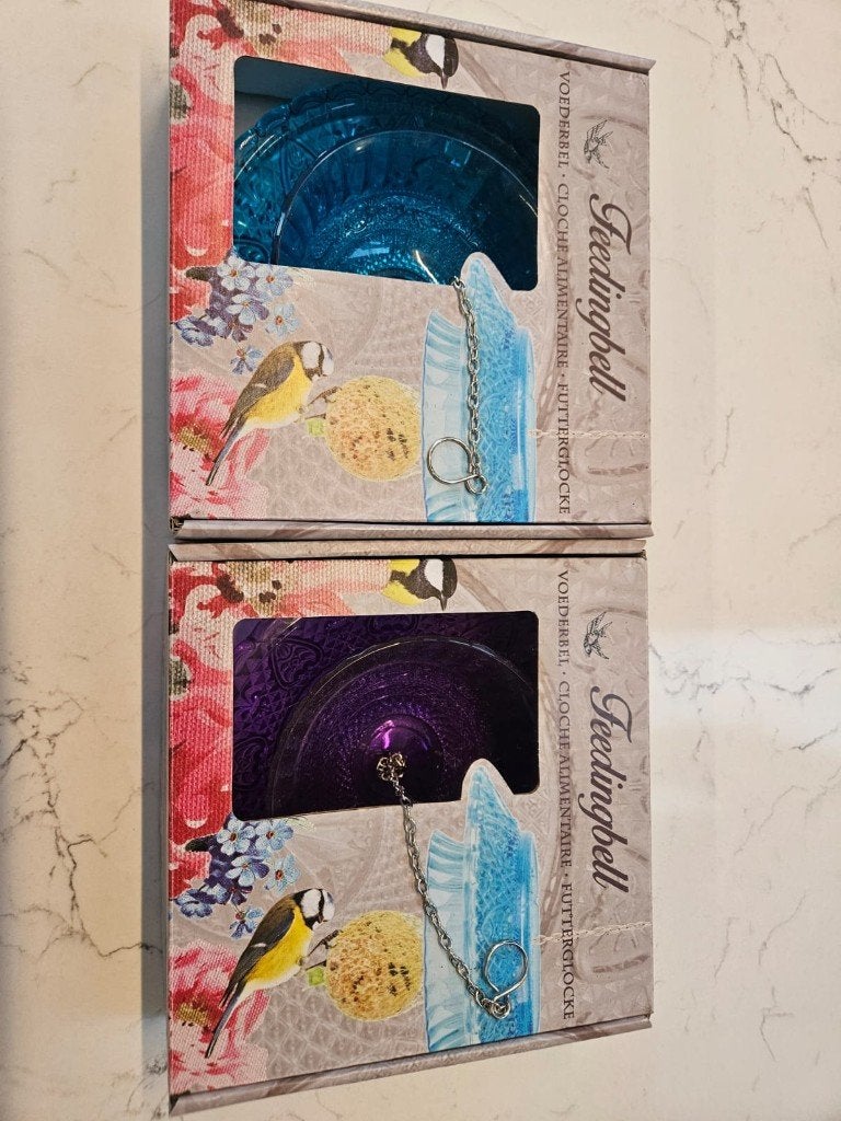 2 vogel voerderschaaltjes - om op te hangen, Ophalen, Nieuw