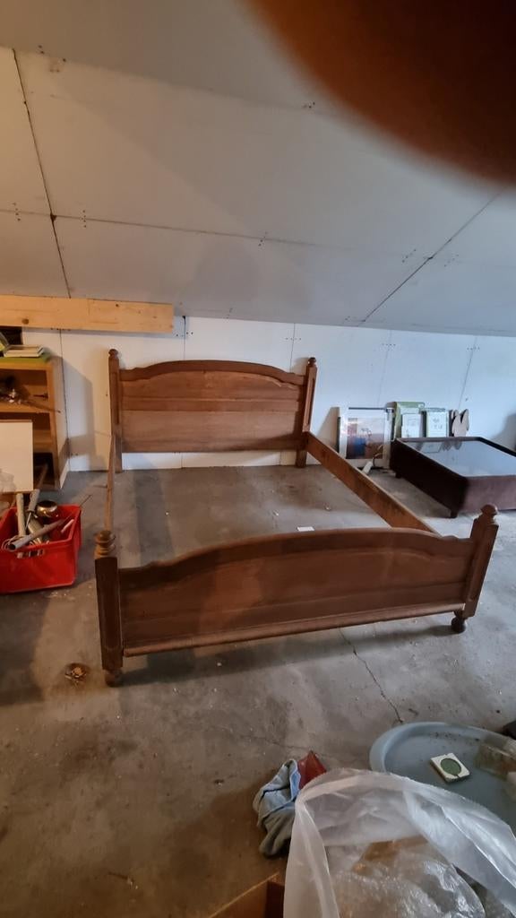 Bed 1m50, Maison & Meubles, Chambre à coucher | Matelas & Sommiers, Autres dimensions, Queen size, Enlèvement, Utilisé