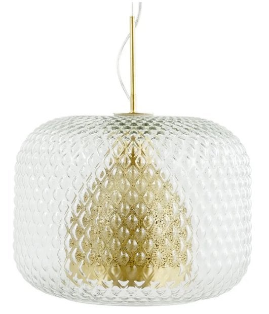 Lampe suspendue Mistinguett (Emmanuel Gallina) - 40cm, Verre, Comme neuf, Enlèvement, E27 (grand)