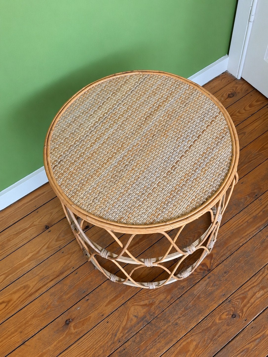 Grande table en rotin J-Line, Maison & Meubles, Enlèvement