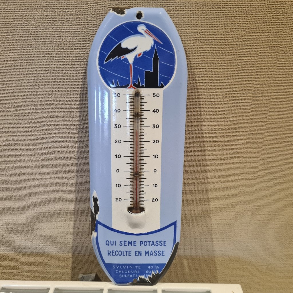 Thermomètre en émail Potasse d'Alsace, Enlèvement ou Envoi