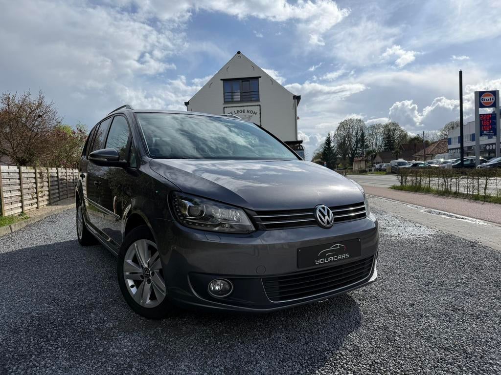 VW Touran 1.6 TDi Highline DSG * XENON * 7 PLACES * GPS, Autos, Achat, Entreprise, 7 places, Noir