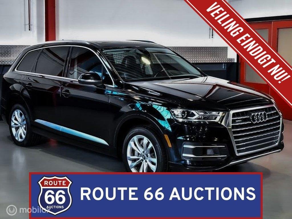 Audi Q7 3.0T Quattro Premium Plus | 2017 | Route 66 Auctions, Auto's, Gebruikt, Zwart, Bedrijf, Handgeschakeld