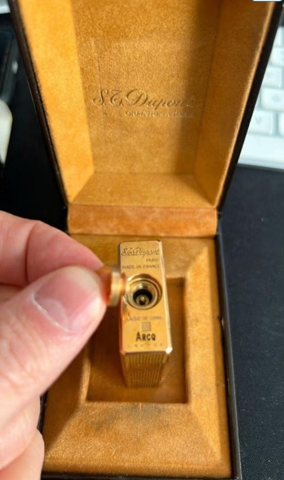 S.T. Dupont Ligne Small – Laque de Chine – Goud – NIEUW, Ophalen of Verzenden, Aansteker