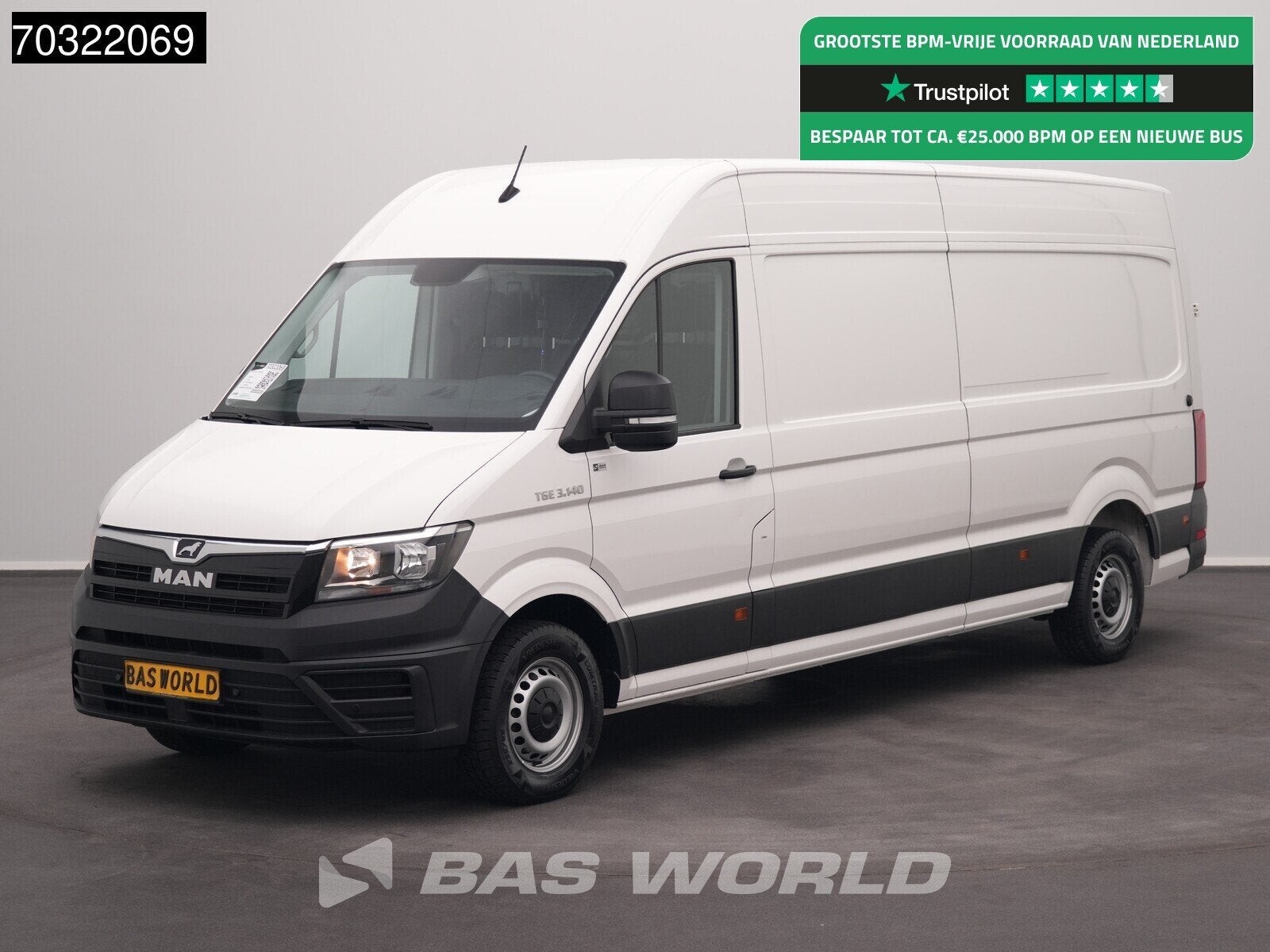 MAN TGE 3.140 L4H3 Airco Cruise Camera Parkeersensoren v+a E, Auto's, Bestelwagens en Lichte vracht, Stof, Gebruikt, Euro 6, 4 cilinders