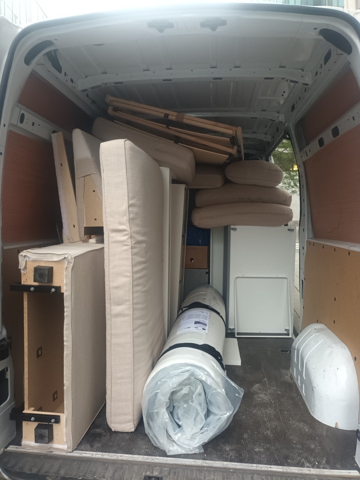 Location Camionnette avec chauffeur, Enlèvement