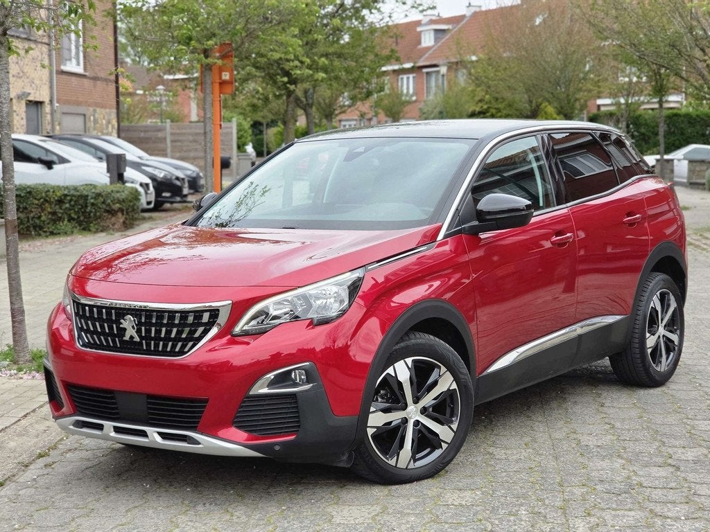Peugeot 3008 1.2 EU 6B DEALER ONDERHOUDEN FULL OPTIONS, Autos, Rouge, Achat, Alarme, Euro 6