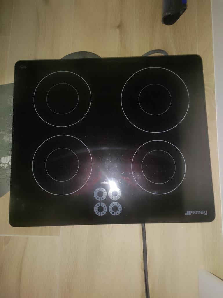 Smeg inductie kookplaat, Elektronische apparatuur, Kookplaten, Ophalen, Gebruikt, 4 kookzones, Inbouw