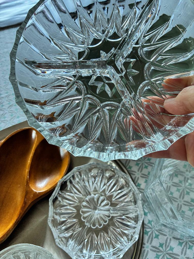 Glazen aperitiefschaaltjes, Ophalen, Overige stijlen, Glas, Schaal of Schalen