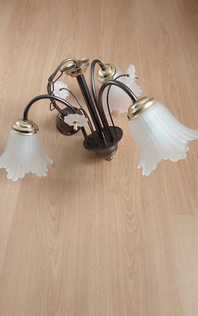 2 plafonniers Country, Maison & Meubles, Lampes | Plafonniers, Neuf, Vintage, Verre, Source lumineuse incluse