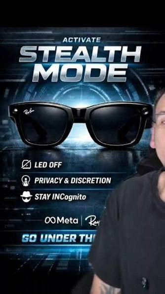 Ray Ban GHOST MODE wayfarer LED DEACTIVATION, Handtassen en Accessoires, Ophalen, Zonnebril, Zwart, Zo goed als nieuw