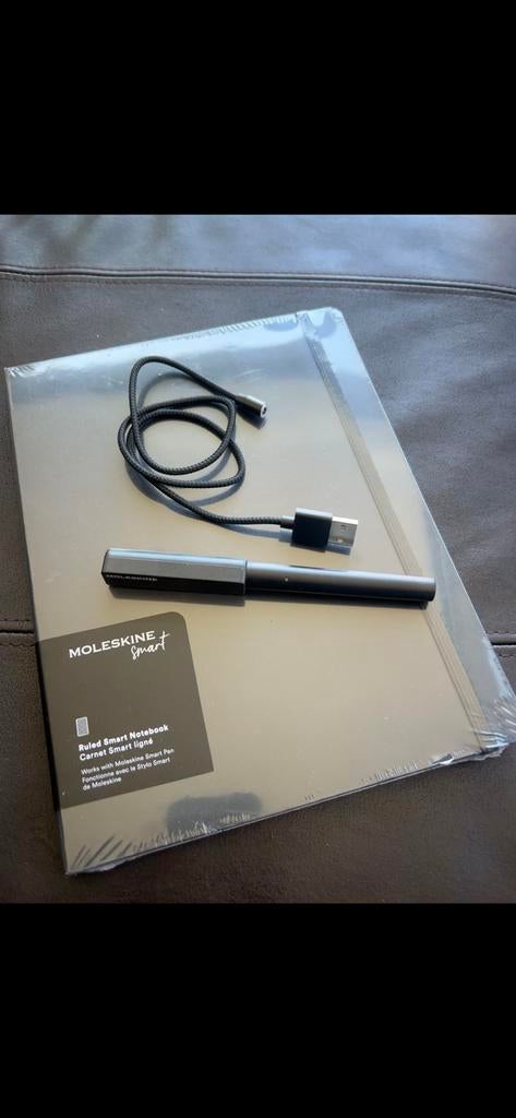 Stylo intelligent et bloc-notes Moleskine, Divers, Cahiers de notes, Enlèvement ou Envoi, Utilisé
