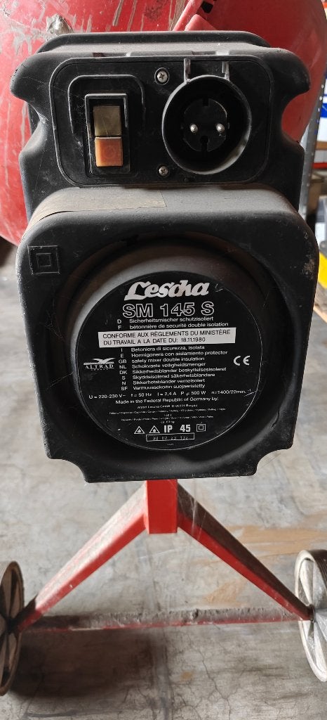 Lescha betonmolen / mixer SM145S, Ophalen, Zo goed als nieuw