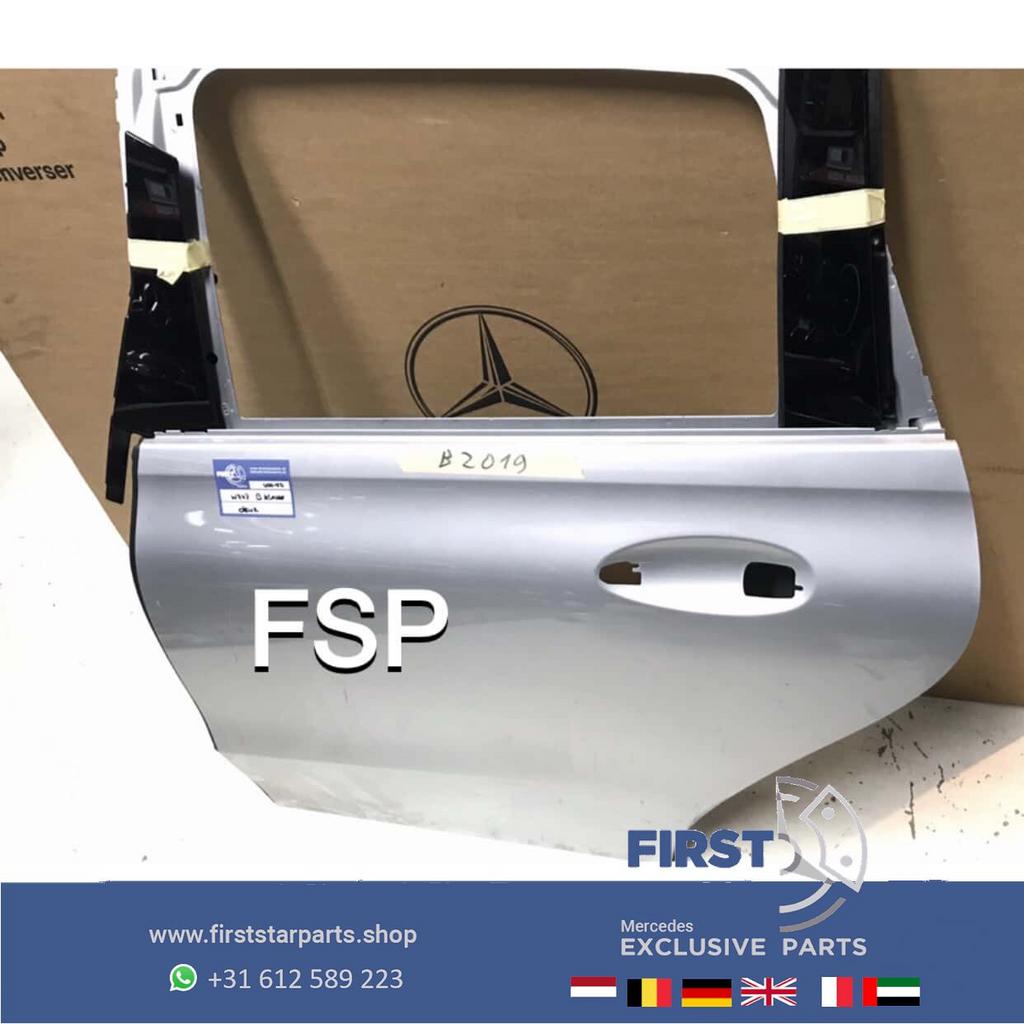 W247 DEUR B KLASSE 2019-2021 PORTIER LINKS ACHTER ZILVERGRIJ, Arrière, Utilisé, Porte, -