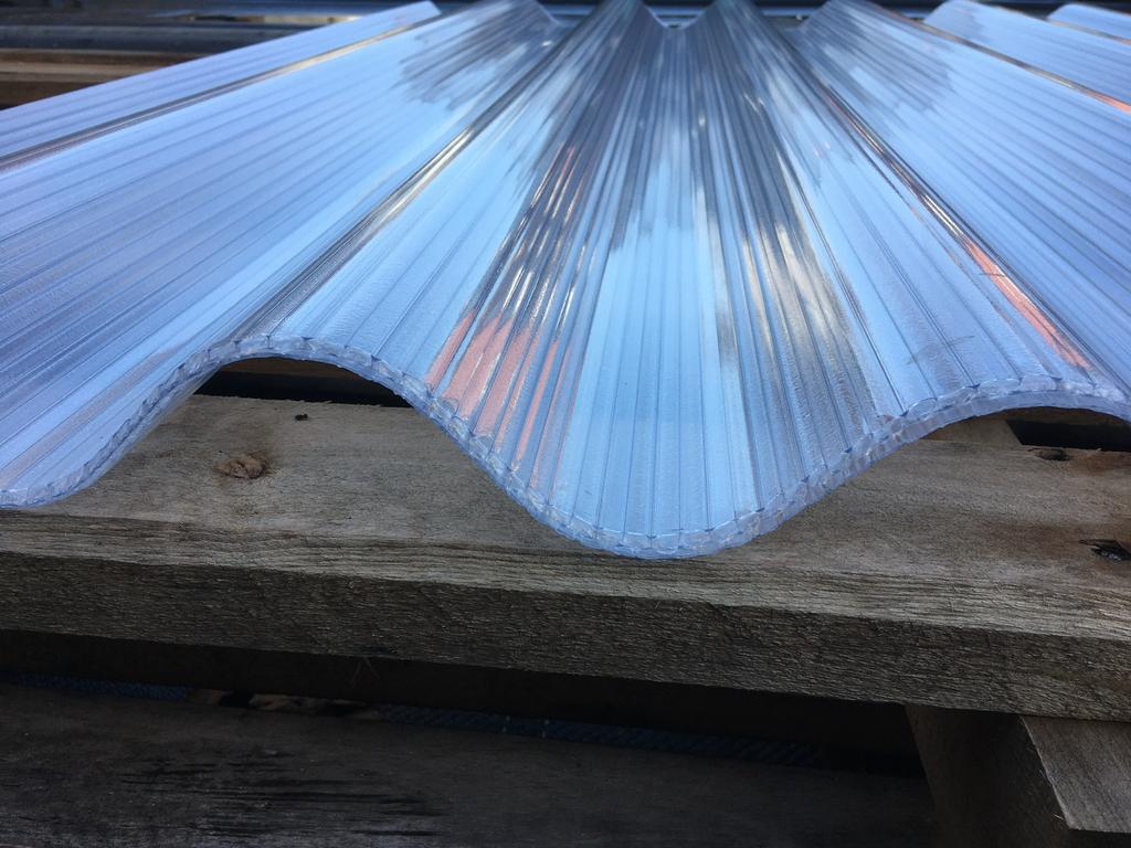 Lichtplaten polycarbonaat 6 mm dik golfplaat F 177/51, Doe-het-zelf en Bouw, Platen en Panelen, Ophalen of Verzenden, Nieuw, Minder dan 20 mm